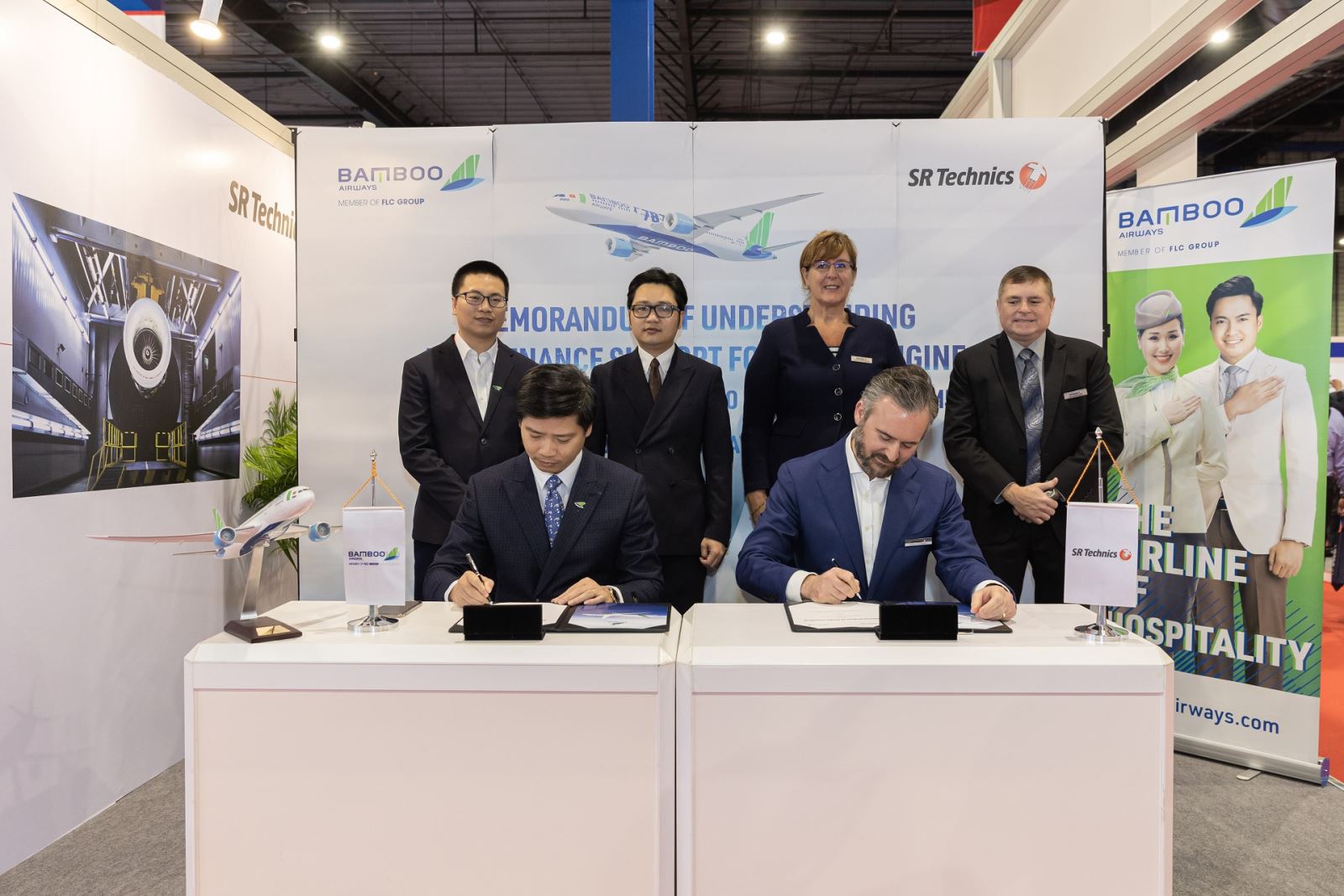 Bamboo Airways signe des accords avec SR Technics et Boeing Digital Solutions